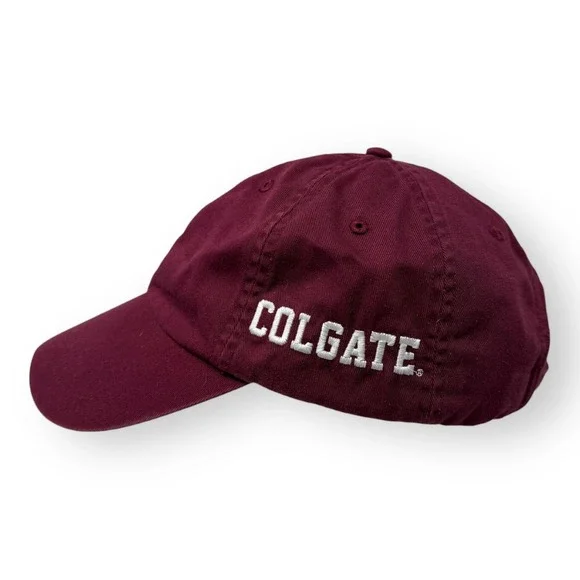 Polo Ralph Lauren Hat Mens OS Burgundy Maroon Colgate University Baseball Cap - Picture 3 of 8